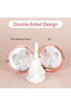6pcs Small Compact Mirror for Purse, Round Double-Sided 1X/2X Magnifying with Metal Shell, Travel Makeup Mirror for Mom，Wife Sister