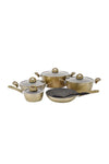 DELCASTA Smart Senorita 10 Piece Non Stick Cookware Set