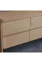 Cassie 6-Drawer Wide Dressing Cabinet - Natural/Ashwood - With 2-Year