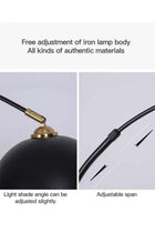 Creative Dome Atmosphere Standing Floor Lamp Modern Marble Base Black