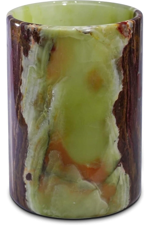 Handmade Luxury Marble Utensil Holder 6.5'' Inches Green Utensil Holder for Kitchen Utensils Set