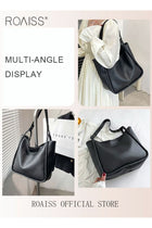 Women Stylish Bag with Magnetic Buckle, Large Capacity Shoulder Bag with Adjustable Strap, Elegant Chic Crossbody Bag for Ladies, Ideal for Dating, Shopping and Everyday Use