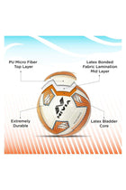 DOM02 Brace PU Football | Size 5 | Machine Stitched | 32 Panel | Hobby Playing Ball | Soccer Ball
