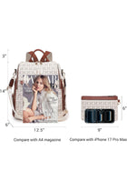 MKP Fashion Women Backpack Purse PU Leather Convertible Medium Travel Shoulder Bags Handbag Purse 2 Pack