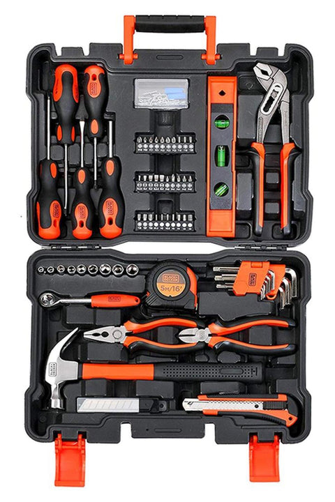 BLACK+DECKER 154-Piece Hand Tool Kit for Home & Office Use (BMT154C)