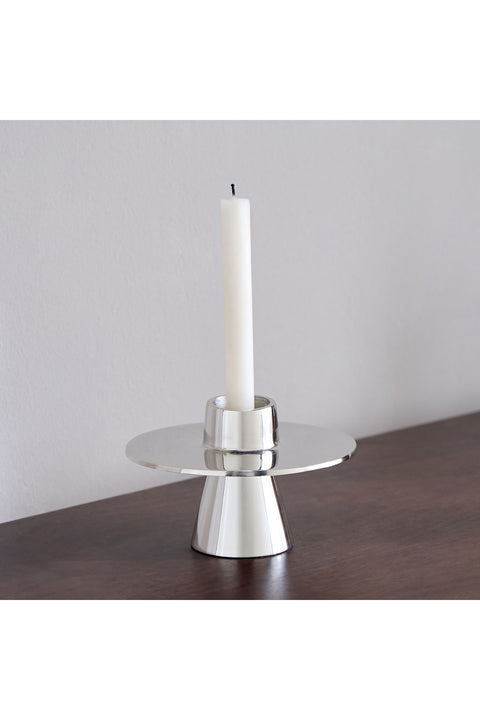 Nouf Disc Metal Tealight Candleholder - 10 cm