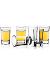 REATR SHOT GLASS 1.5 oz Set of 6 Clear Tumbler Thick Tequila Alcohol Rum Vodka Liqueur Mini Cup
