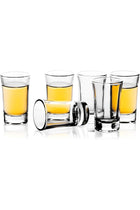 REATR SHOT GLASS 1.5 oz Set of 6 Clear Tumbler Thick Tequila Alcohol Rum Vodka Liqueur Mini Cup