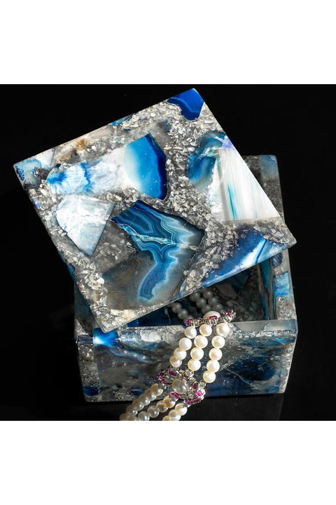 Tresor Agate Box Blue