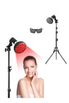 The red light therapy lamps with wavelengths of 660 nanometers and 850 nanometers come with a floor-mounted telescopic stand and have adjustable height.