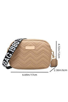 Women's Versatile Plaid Shoulder Bag, Ladies PU Leather Crossbody Bag Sling Bag Side Bag Carry Bag (Brown)