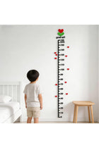 3D DIY Acrylic Height Growth Chart Wall Sticker for Kids Room, Door Decor with Heart Design, 0-160cm Measurement Scale