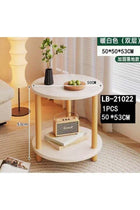 Modern Round Living Room Side Table – Double Layer