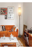 Floor Lamp 3 Color Temperature Modern LED Standing Lamp Linen Lampshade Elegant High Light Stepless Dimming Floor Lamp