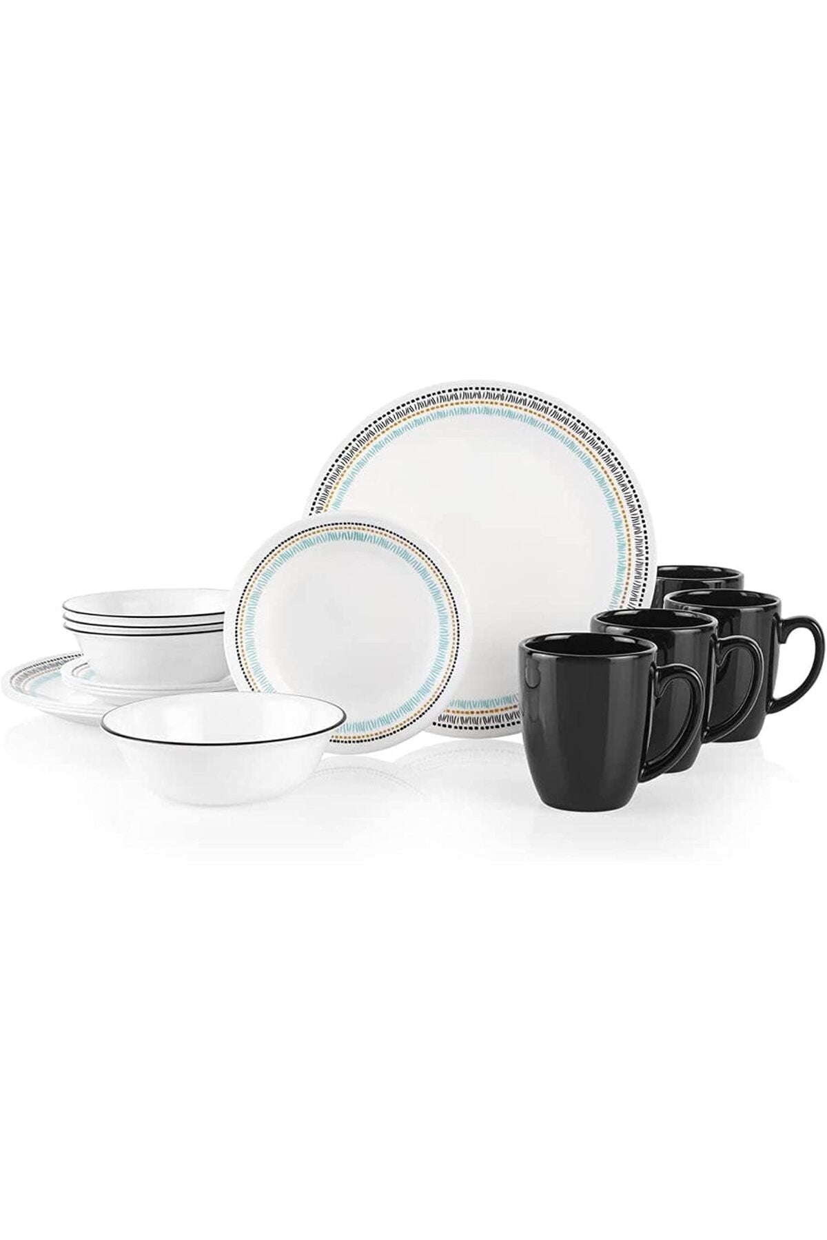 Paloma 16 Piece Dinnerware Set Service for 4 Multicolour