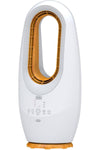 BLACK+DECKER 2-in-1 Bladeless Fan, 58cm, Cool-White LED Lamp, Remote Control, 60° Oscillation, 45W