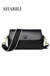 Women PU Shoulder Bag Crossbody Cross Bag Sling Ladies Satchel Clutch, with Fine Stitching and Roomy Interior for Teenager Youth, Daily Casual Party Travel (Black)