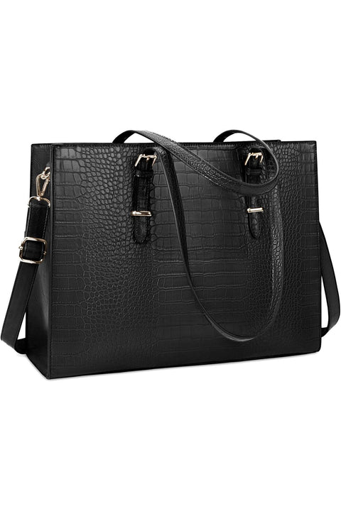 Laptop Bag for Women 15.6 inch Laptop Tote Bag Leather Classy Computer Briefcase | 15.6 inch