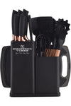 Premium 19pcs Kitchen Utensils Set: Professional & Stylish Chef Tools. BPA-Free, Non-toxic Silicone