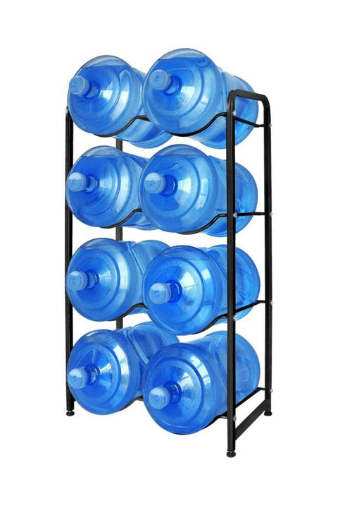 5 Gallon Water Bottle Holder 8 Tier Water Jug Rack 8-Tier Water Bottle Rack Reinforced Steel Rack for Water Storage Water Bottle Storage Rack