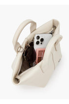 Solid Tote Bag With Detachable Strap