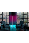 Remote Control RGB LED Corner Floor Lamp Pink/Blue