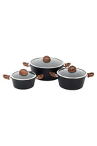 Chef Master 10 Piece Non stick Cookware Set With 5 Layer Granite
