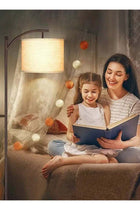 Floor Lamps for Living Room with 3 Color Temperatures, Standing Lamp Tall with Adjustable Linen Shade