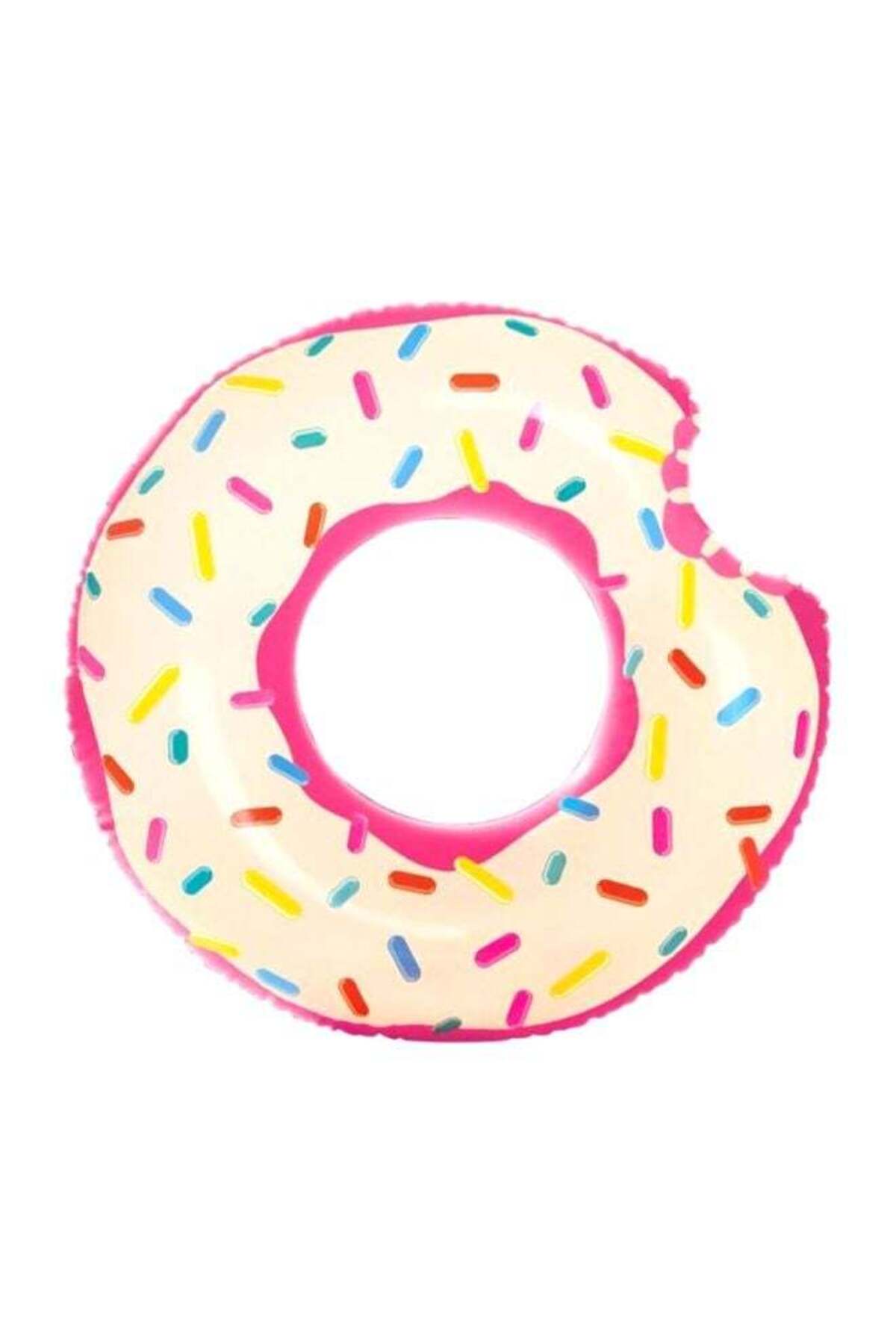 Rainbow Donut Shaped Tube Pool Float 45inch