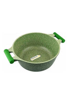 Granite Non-Stick Aluminium Sauce Pan With Lid Green