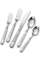 Versailles Silverware Set, 5-Piece Flatware Cutlery Set, 18/10 Stainless Steel Utensils