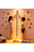 3D DIY Acrylic Height Growth Chart Wall Sticker for Kids Room, Door Decor with Heart Design, 0-160cm Measurement Scale