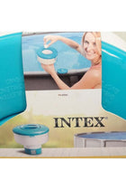 , Adjustable Control Ring Floating Chemical Dispenser Without Installation - White/Blue, 17.8cm