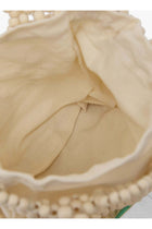 pearl embroided statement bag