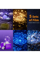 Gifts for 3-8 Year Old Boys Star Night Light Kids Lights Projector Girls Toys Constellation Rotating Baby Home Decoration Birthday 5 Sets of Film