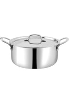 SMART TRIPLY CASSEROLE WITH STAINLESS STEEL LID - 24 CM, 5 LTR