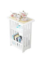 Functional Nightstand & Coffee Table – Square Design with Storage for Bedroom & Living Room