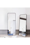 SKY-TOUCH Full Length Mirror 151x42cm, Floor Mirrors with Aluminum Alloy Frame Free-Standing Leaning Large Bedroom Dressing Mirror, Full Body Mirror with Stand for Living Room,Bedroom,Black