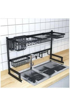 Dish Rack Stainless Steel Drainer Kitchen Shelves Sink Drip Supplies Bracket Drying