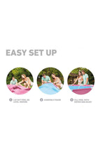 Pink Metal Frame Above Ground Pool - 8ft x 30inch