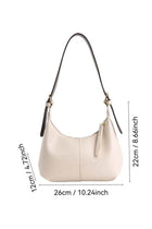 Women Vintage Large-Capacity PU Leather Ladies Bag Shoulder Bag Tote Bags Clutch Crescent Purse