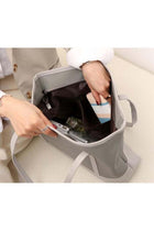 Women's Large Capacity Shopping Bag, Ladies Zipper Closure Handbag Tote Bags Clutch Bag