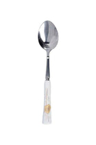 6-Piece Tea Spoon Set White/Yellow/Silver