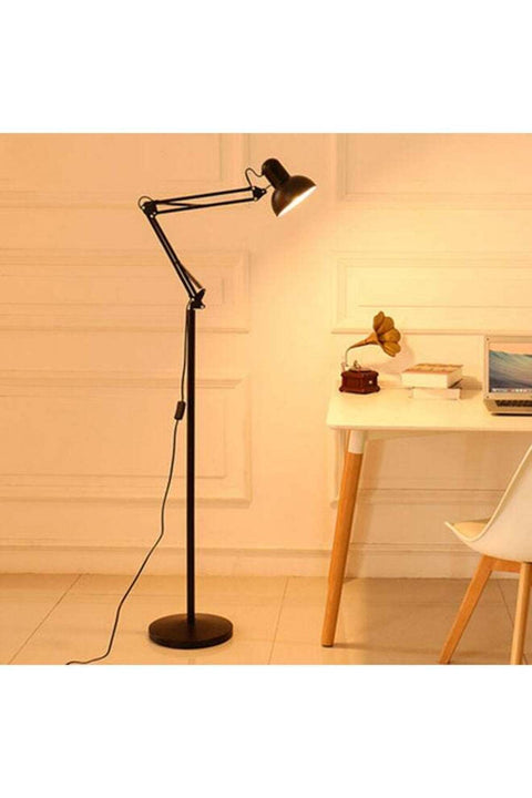 Metal Standing Frool Lamp 56x14x13.5cm With Warm Light 9 Watt Black
