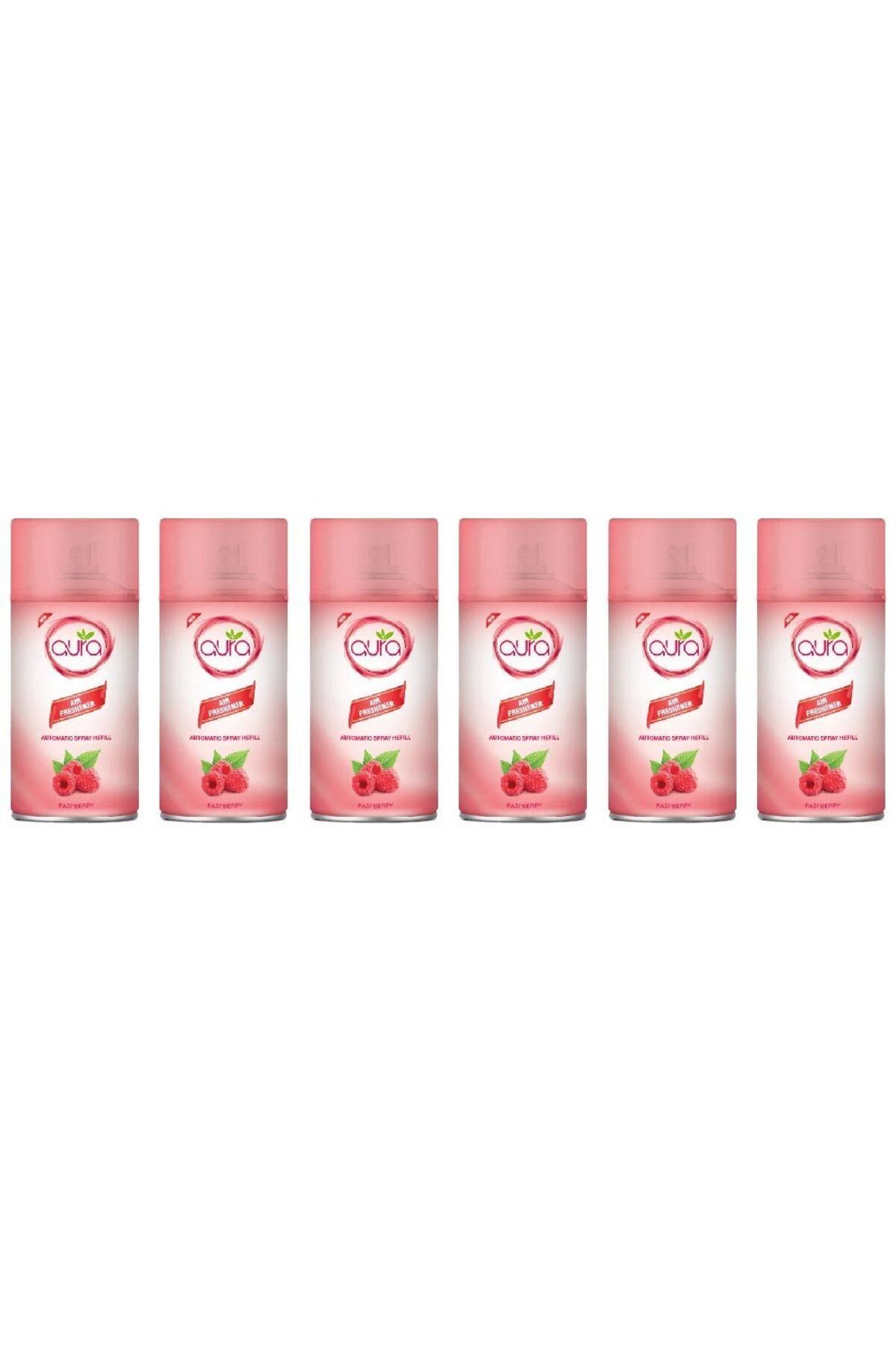 Marketplace Auto Spray Air Freshner - Rasberry - 250 Ml - Set of 06