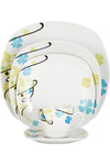 Square Dinner Set of 20, White