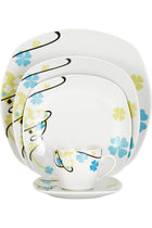 Square Dinner Set of 20, White