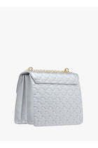 Womens Monogram Embossed Crossbody Bag With Magnetic Closure