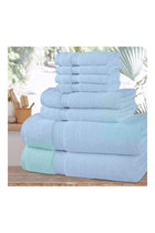 Bliss Casa 8-Piece Towel Set, Light Blue