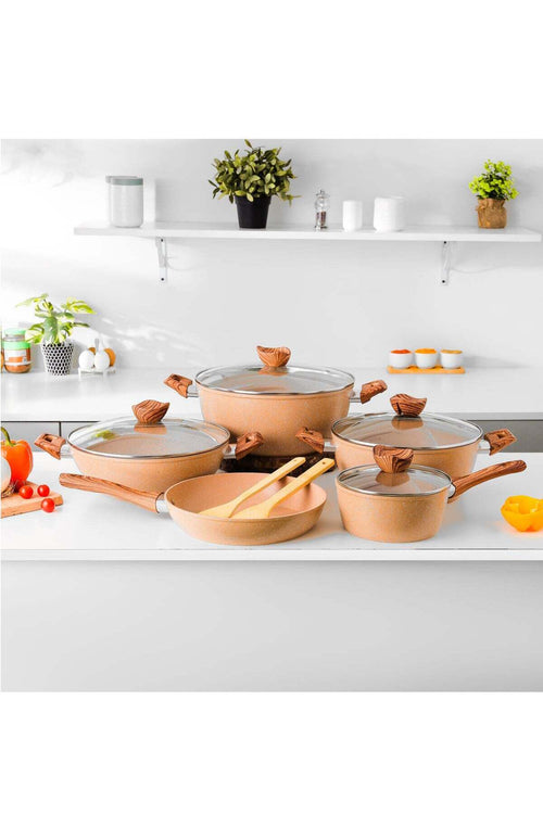 DELCA Essential 11 Piece Non Stick Cookware Set DC2878